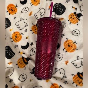 NWT Starbucks October Halloween 2022 Berry Studded Tumbler